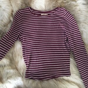 Hollister long sleeve crop top